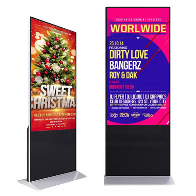 Alışveriş Merkezi İçin Dikey 43 İnç Kızılötesi Dokunmatik Ekran LCD Kiosk Dijital Tabela
