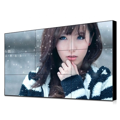 Özel Dar Çerçeve LCD Video Duvar Dijital Ekleme Ekranı 46 55 İnç