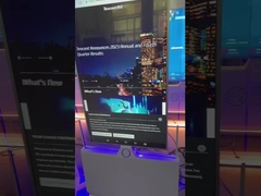 86 inç OLED Holografik Ekran 3D LCD buzdolabı reklam için şeffaf LED ekran